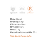 Motor a diésel GKD188F