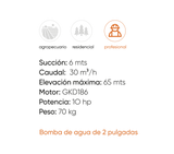 Motobomba a diésel GKD50i (centrifugado)