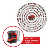 Lijadora inalámbrica 3 en 1 Einhell TE-OS 18/113 3X Li con maletín, imagen 2