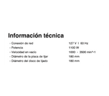 Polichadora 7" 1.100 WATTS