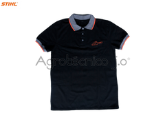 Camiseta tipo polo negra