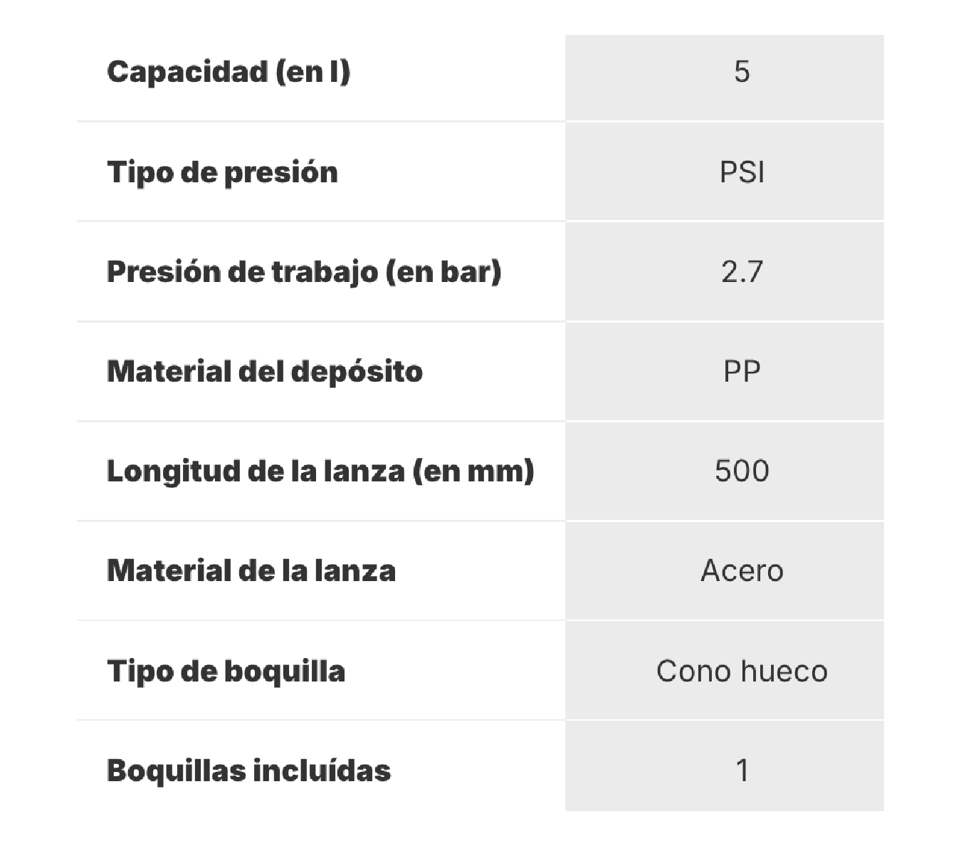 FUMIGADORA BELLOTA 5 LITROS CON VÁLVULA REGULADORA DE PRESIÓN