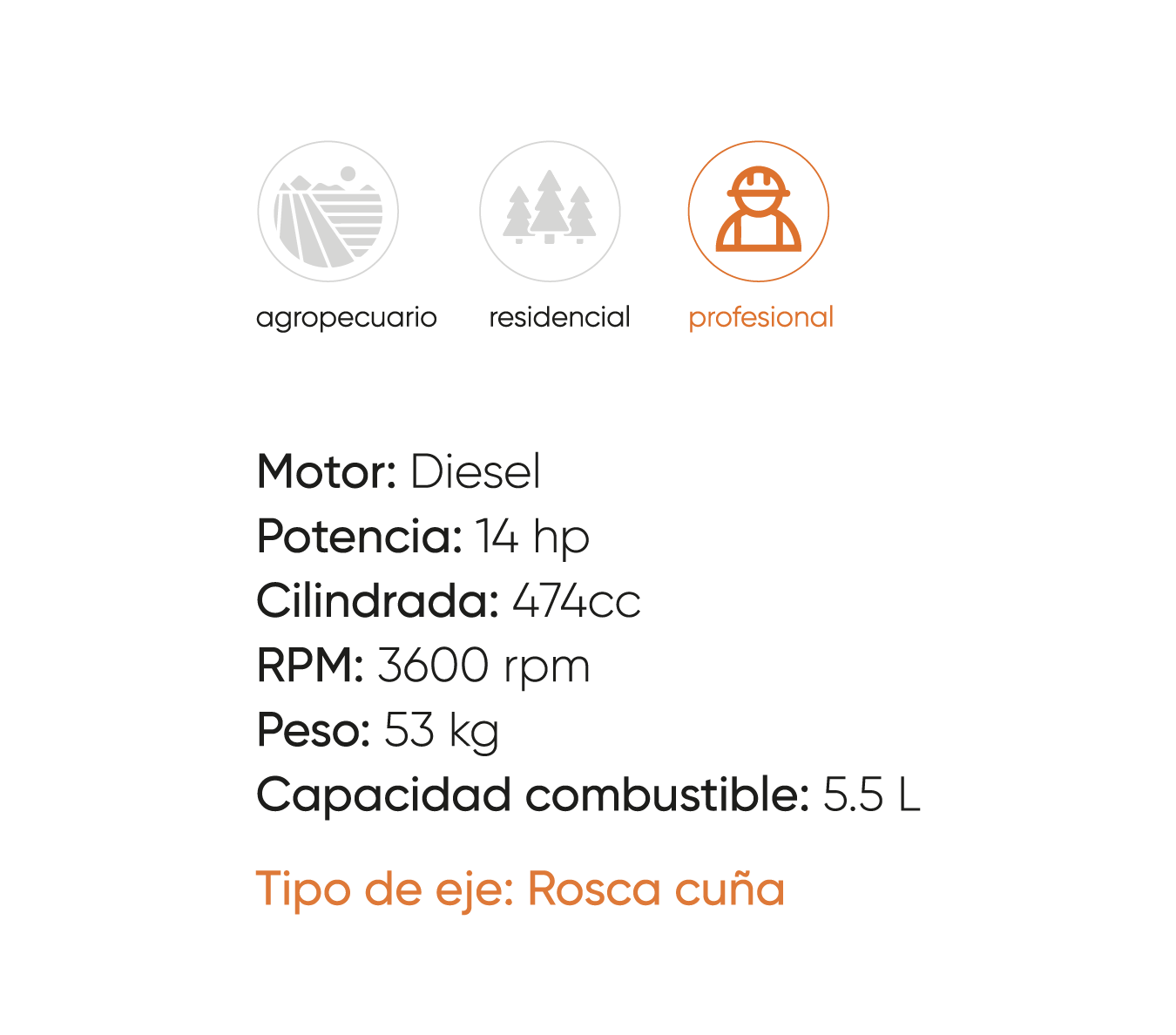 Motor a diésel GKD188F