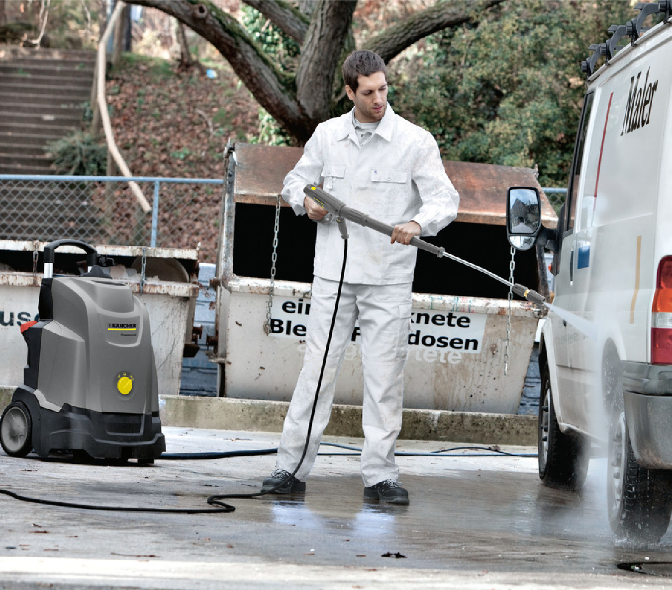 HDS5/13 U * KAP  HIDROLAVADORA KARCHER AGUA CALIENTE 1800 PSI 450 L/H