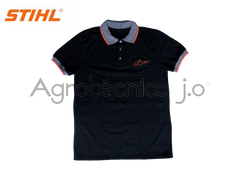 Camiseta tipo polo negra