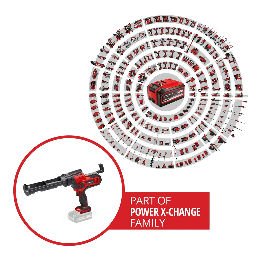 Pistola de silicona inalámbrica Einhell TE-SG 18/10 Li, imagen 2