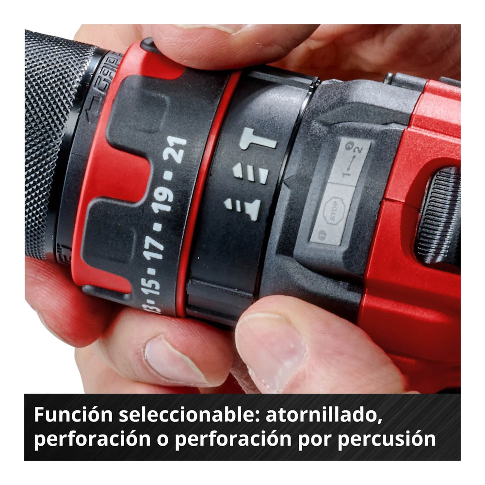Taladro percutor inalámbrico Einhell TE-CD 18/44 Li-i 1/2" con batería 2,5 Ah, imagen 6