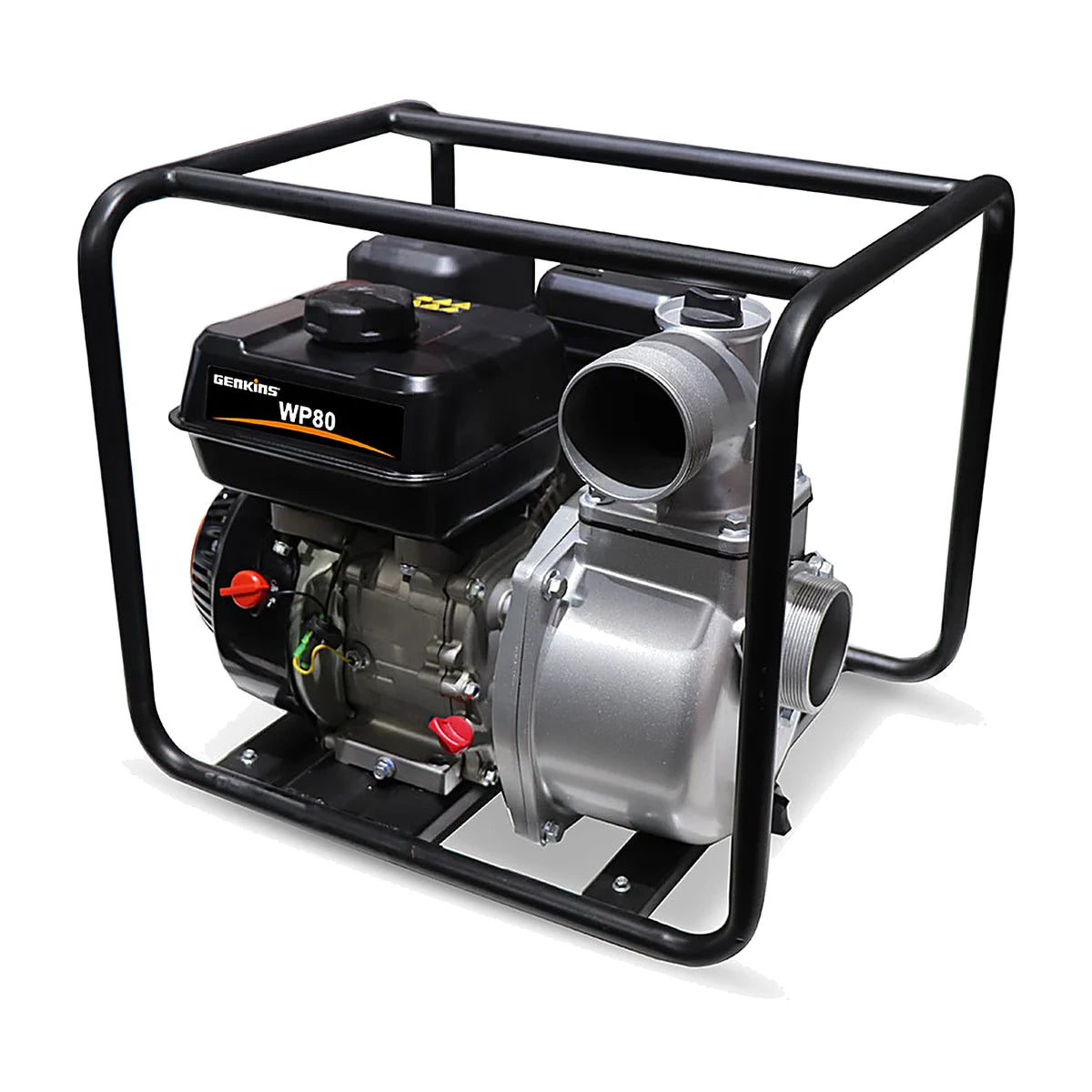 Motobomba a gasolina WP80 7 HP, 3" × 3", caudal, altura 26 m Genkins – vista 3